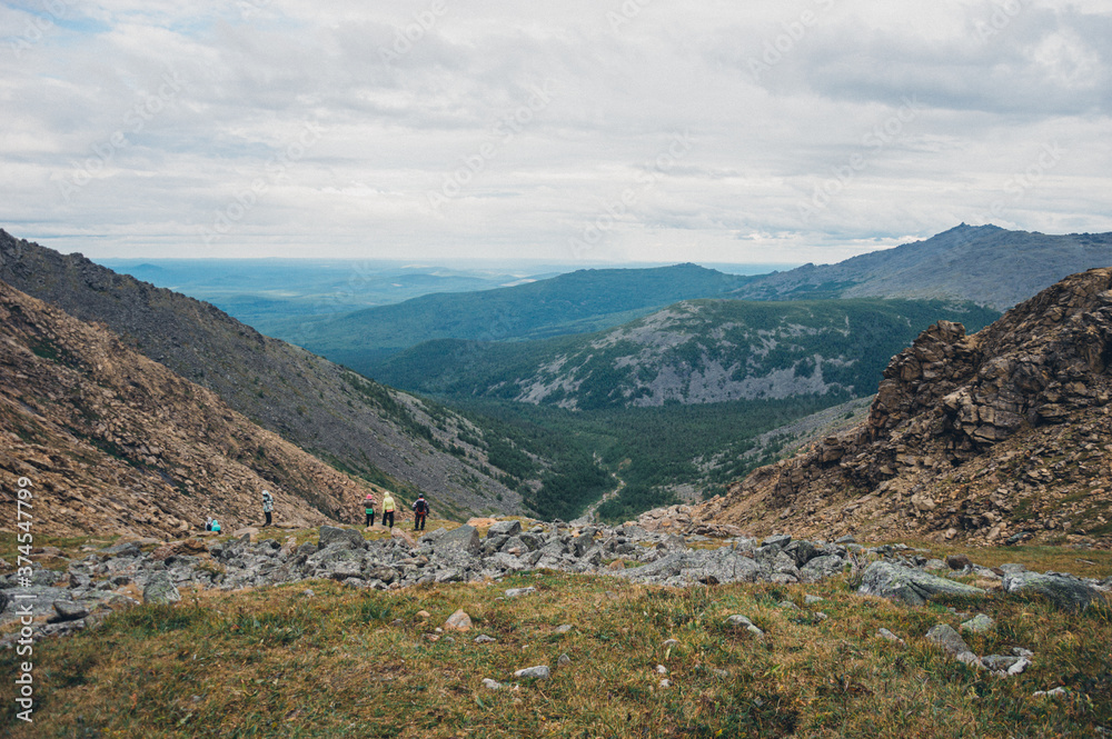Fototapeta premium Job's Gap in the mountains in the Urals