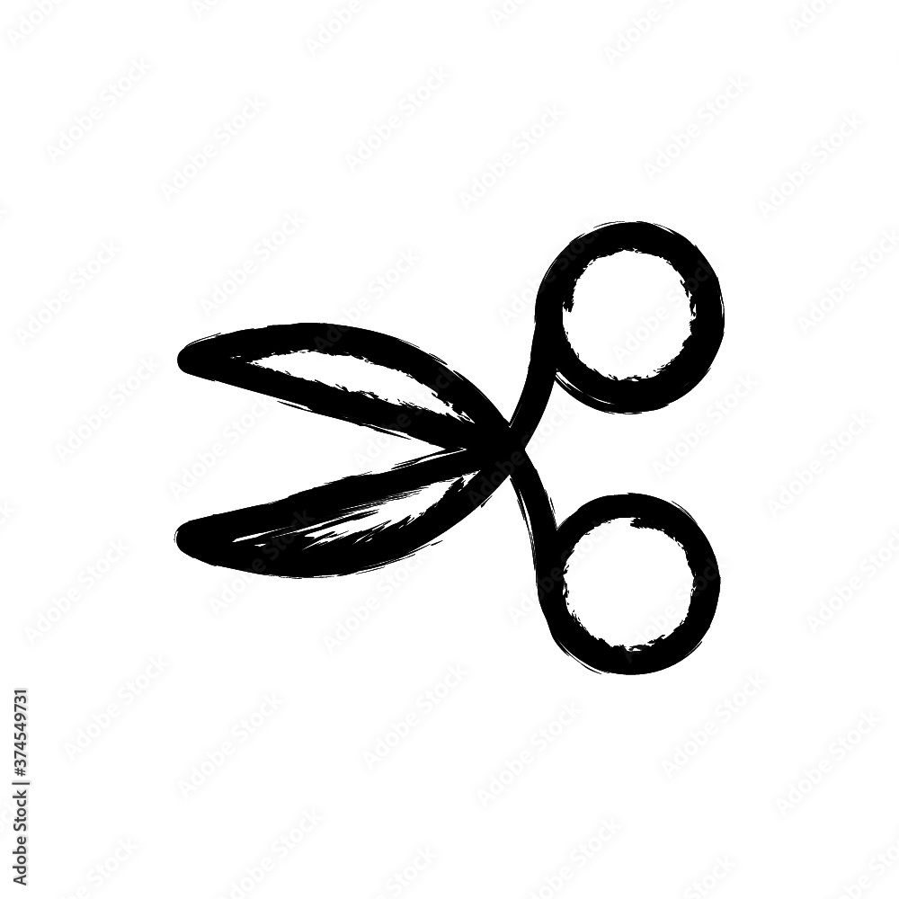 vector illustration hand drawn icon ofscissors vector illustration hand drawn icon ofscissors
