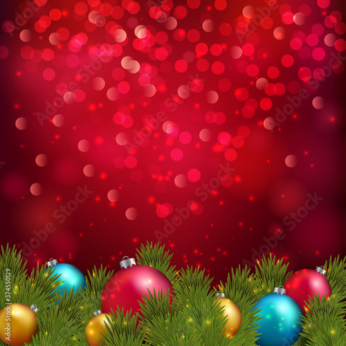 Merry Christmas festive background. Vector illustration
