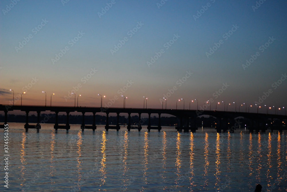 Obraz premium pier at sunset