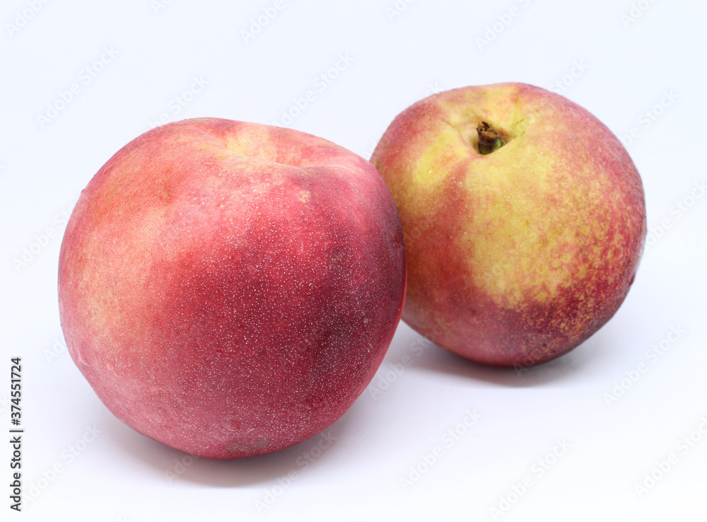 Nectarine fruit isolated on white background. A variation of peach Nectarine fruit isolated on white background. A variation of peach