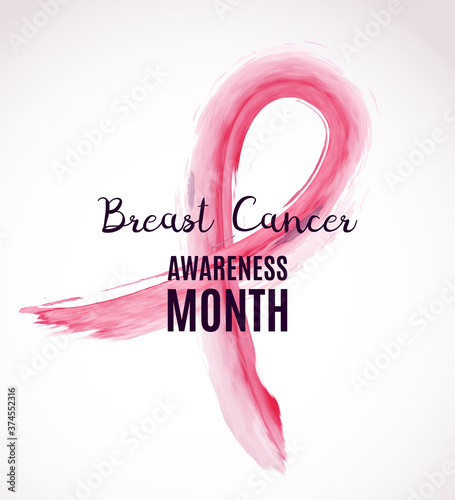 Breast cancer awareness month background.