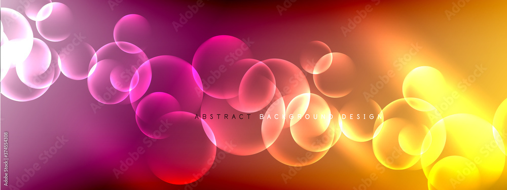 Vector abstract background liquid bubble circles on fluid gradient with shadows and light effects. Shiny design templates for text Vector abstract background liquid bubble circles on fluid gradient with shadows and light effects. Shiny design templates for text