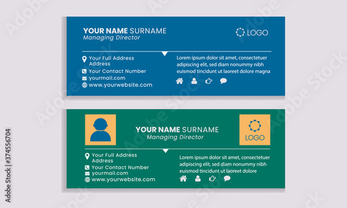 Flat and Modern Email Signature Templates