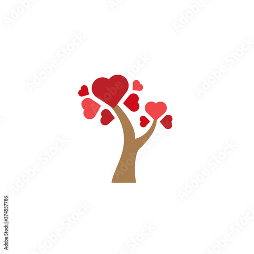 ree of love graphic logo and icon design