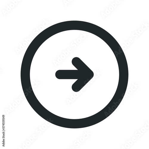 Free Download right arrow sign icon vector - GFXLoad