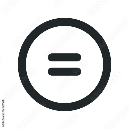 equal icon design vector graphics