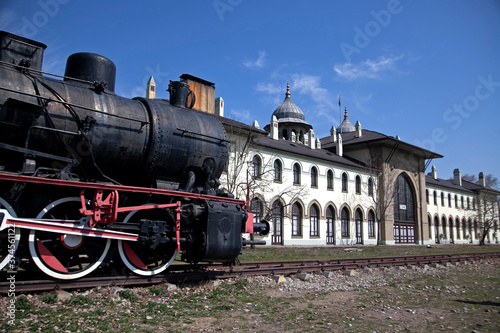 Old train station in Edirne Turkey photo
