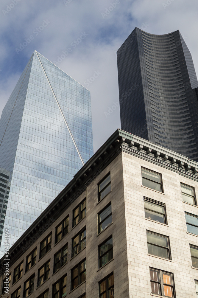 Obraz premium High Rises, Office Buildings in Downtown Seattle, Washington, USA