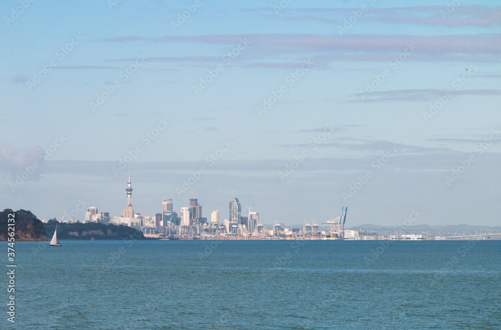 Auckland, New Zealand Skyline Summer during the Day