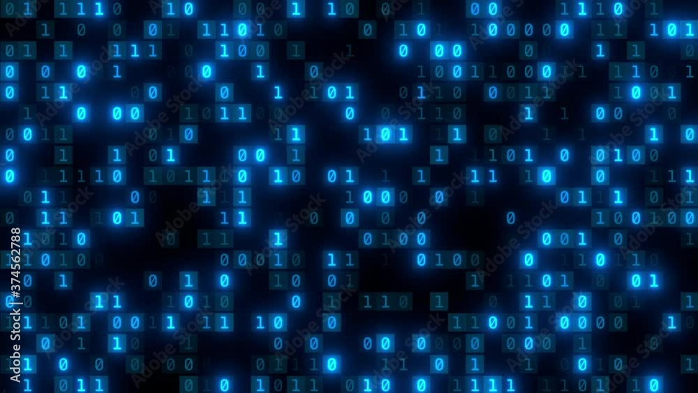 binary data animation background tech binary data animation background tech