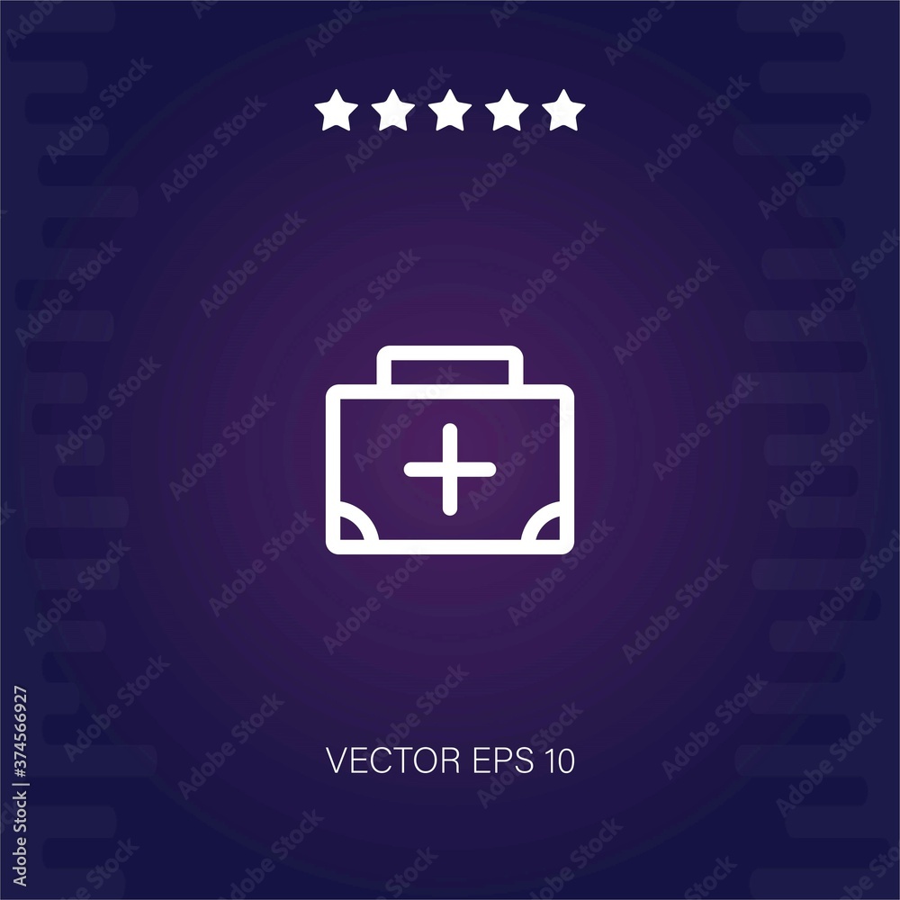 first aid kit vector icon modern illustrator first aid kit vector icon modern illustrator