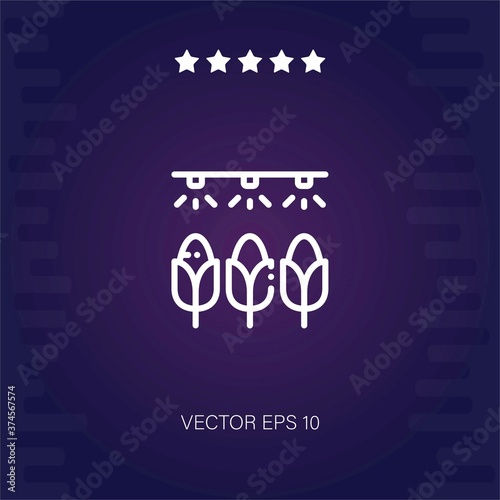 irrigation system   vector icon modern illustration