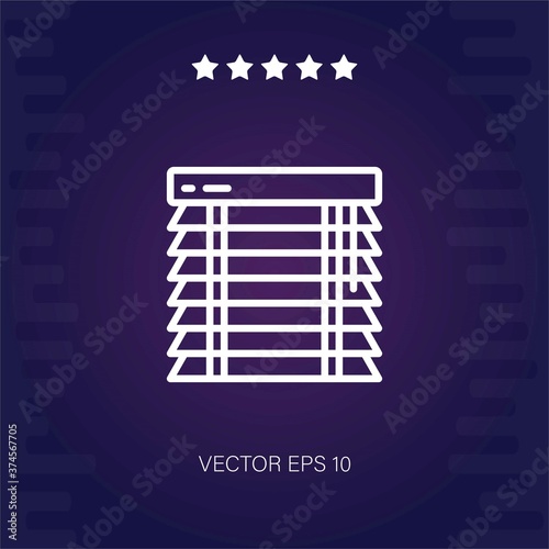 blinds vector icon modern illustration