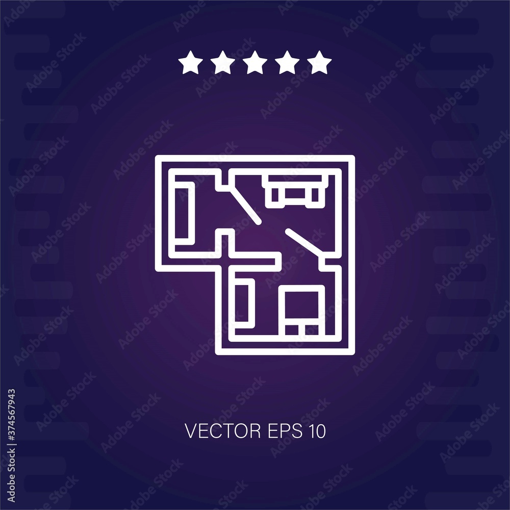 blueprint vector icon modern illustration blueprint vector icon modern illustration