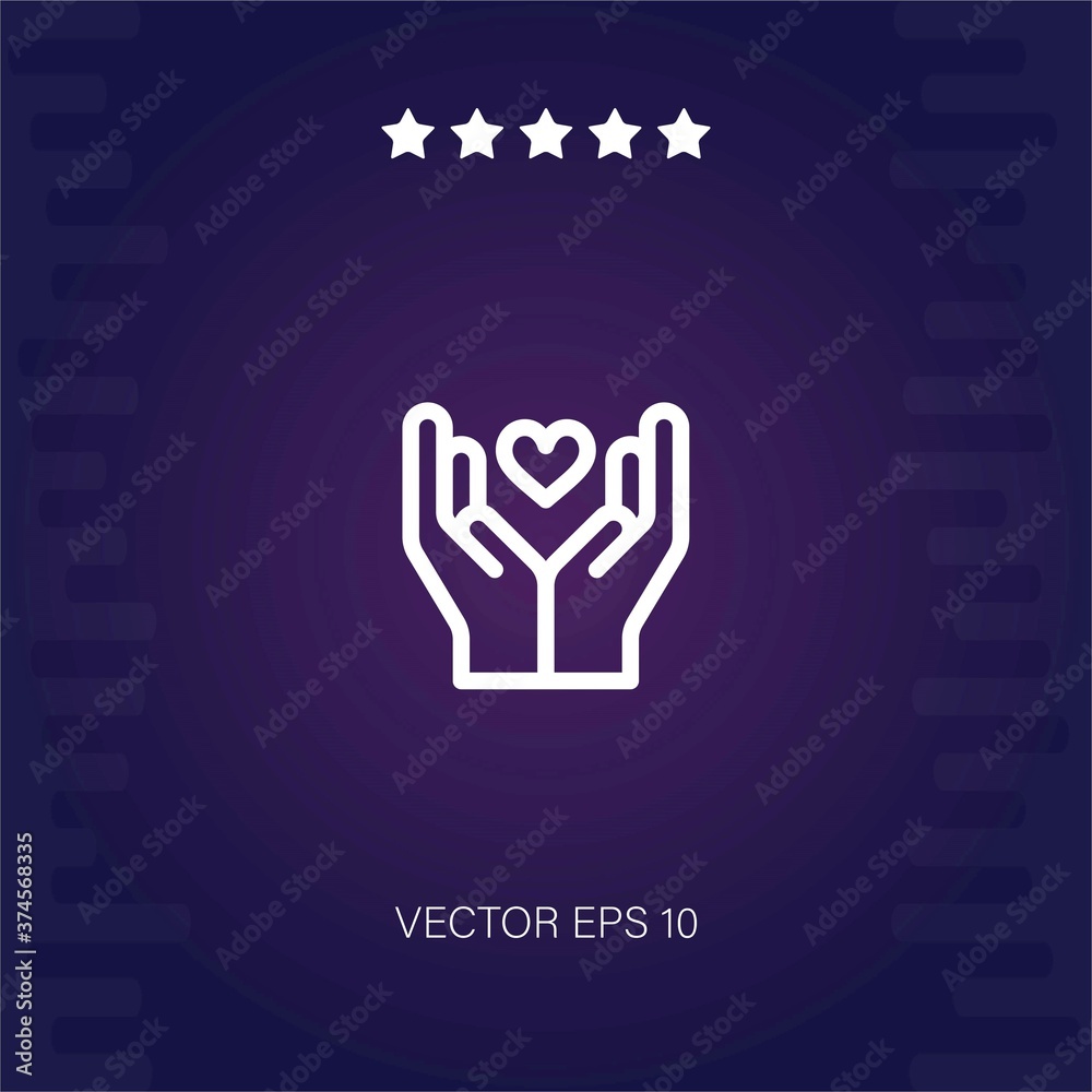 hands vector icon modern illustration hands vector icon modern illustration