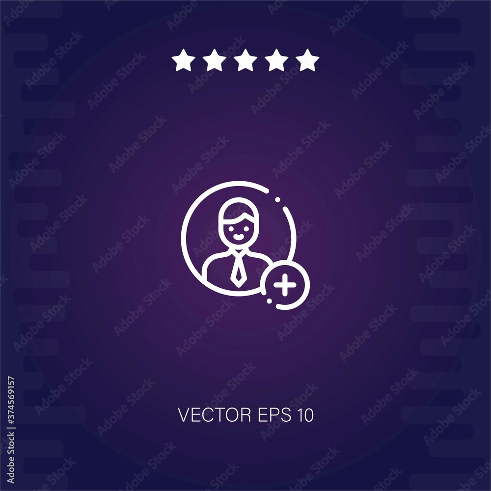 add user vector icon modern illustration add user vector icon modern illustration