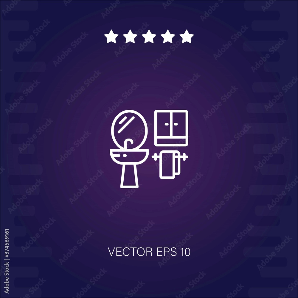 bathroom vector icon modern illustration bathroom vector icon modern illustration