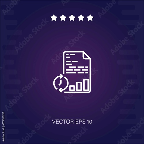 real time vector icon modern illustration