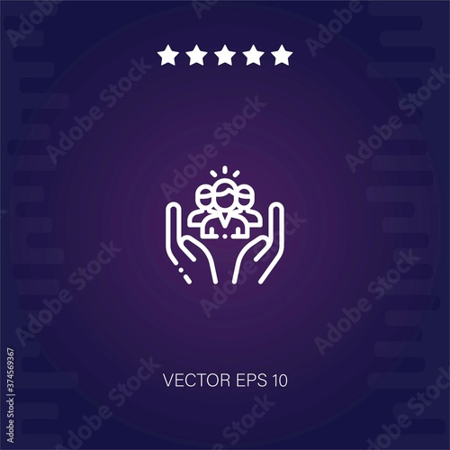 social care vector icon modern illustration