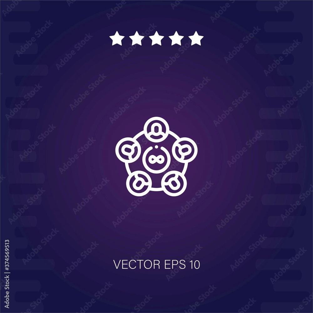 network vector icon modern illustration network vector icon modern illustration