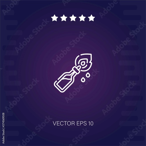 molotov cocktail vector icon modern illustration