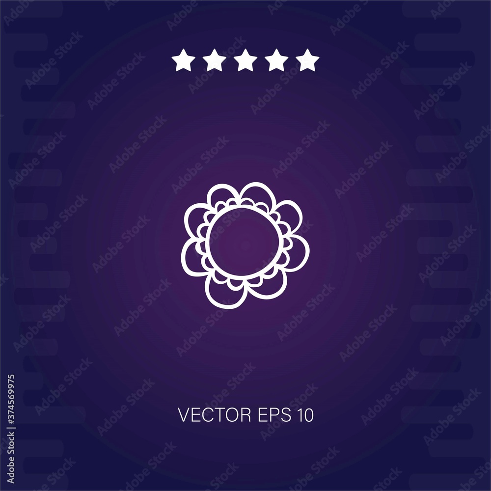 Fototapeta premium flower vector icon modern illustration