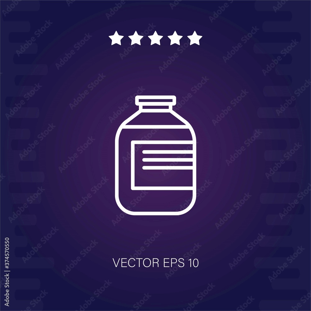 jar with label vector icon modern illustration jar with label vector icon modern illustration