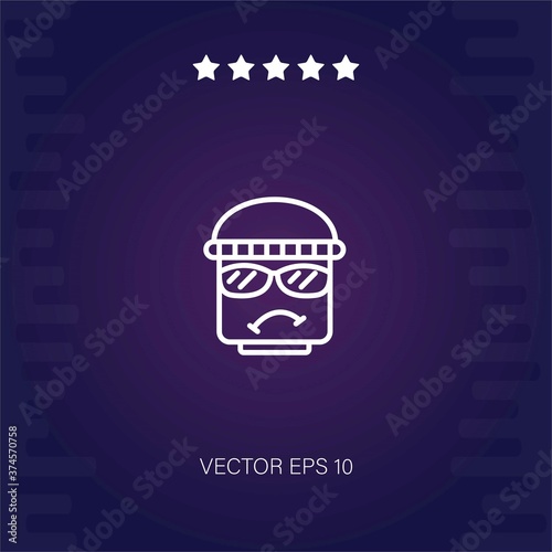 burglar vector icon modern illustration