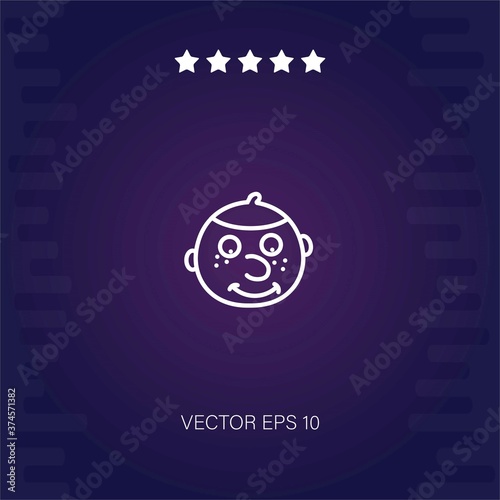 jew vector icon modern illustration