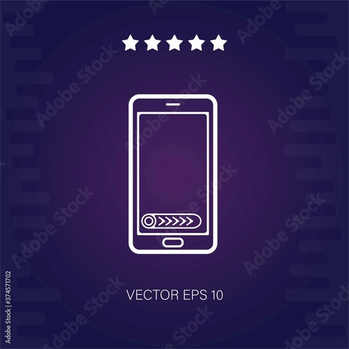 mobile phone variant vector icon modern illustration