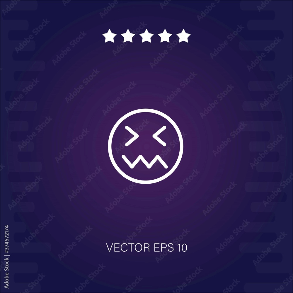 sick vector icon modern illustration sick vector icon modern illustration