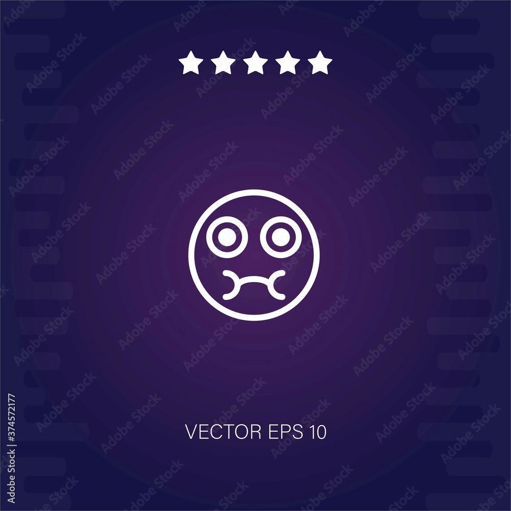 Obraz premium sick vector icon modern illustration