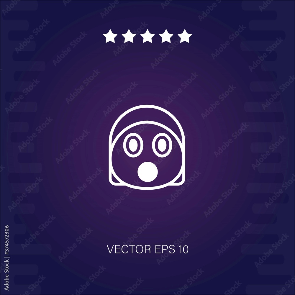Obraz premium surprised vector icon modern illustration