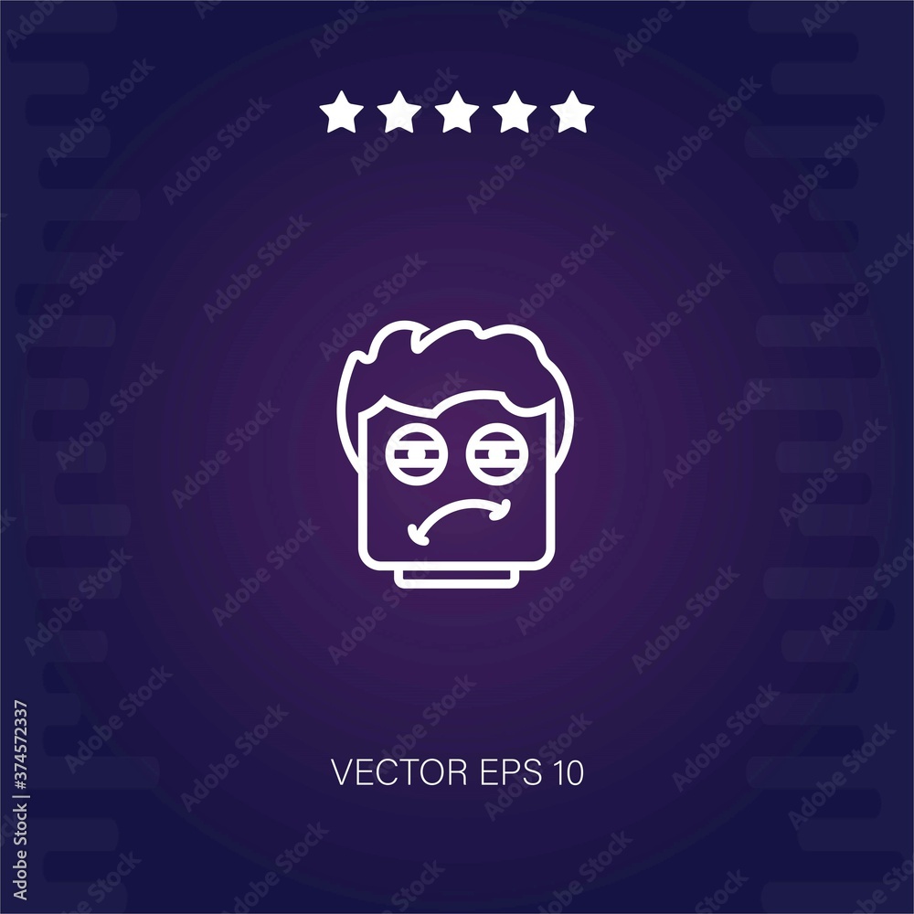tired vector icon modern illustration tired vector icon modern illustration