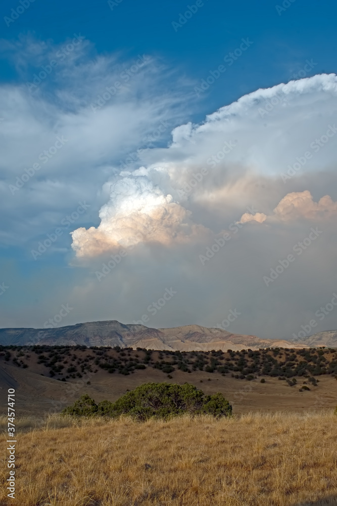 Fototapeta premium Pine Gulch Wildfire Colorado