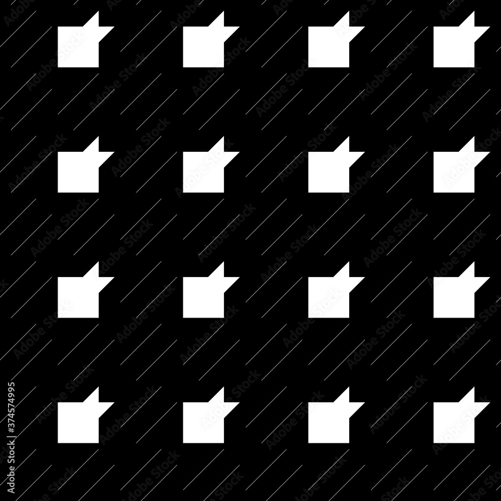 Seamless surface pattern design with houndstooth material ornament. Tooth figures wallpaper. Fabric background. Cloth mosaic motif. Digital paper, textile print, page fill, web designing. Vector art. Seamless surface pattern design with houndstooth material ornament. Tooth figures wallpaper. Fabric background. Cloth mosaic motif. Digital paper, textile print, page fill, web designing. Vector art.