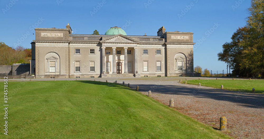 Emo Court house and gardens, located near the village of Emo in County Laois, Ireland