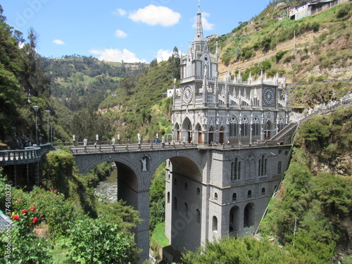 Santuario de Nuestra Señora del Rosario de Las Lajas.  LAS LAJAS, COLOMBIA photo