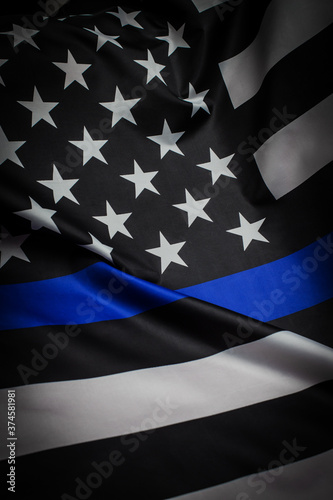 Police Thin Blue Line Flag