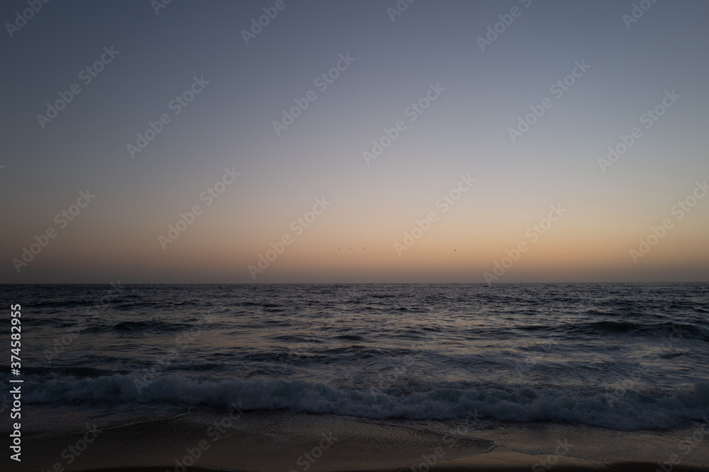 sunset on the beach