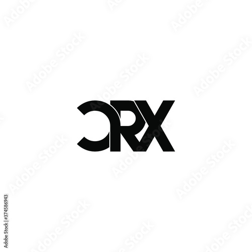 crx letter original monogram logo design photo