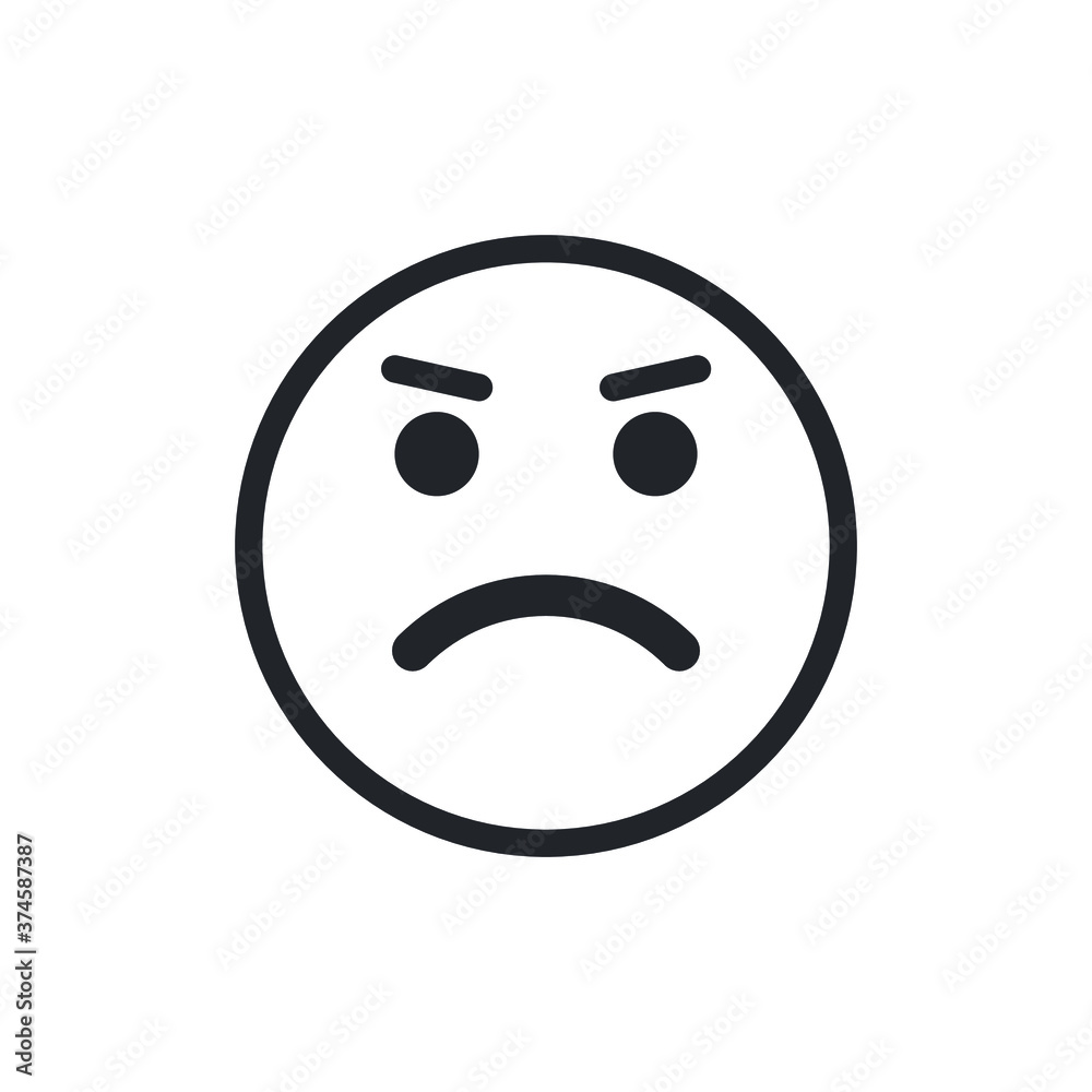 Face expression emoji isolated on white background EPS Vector Face expression emoji isolated on white background EPS Vector