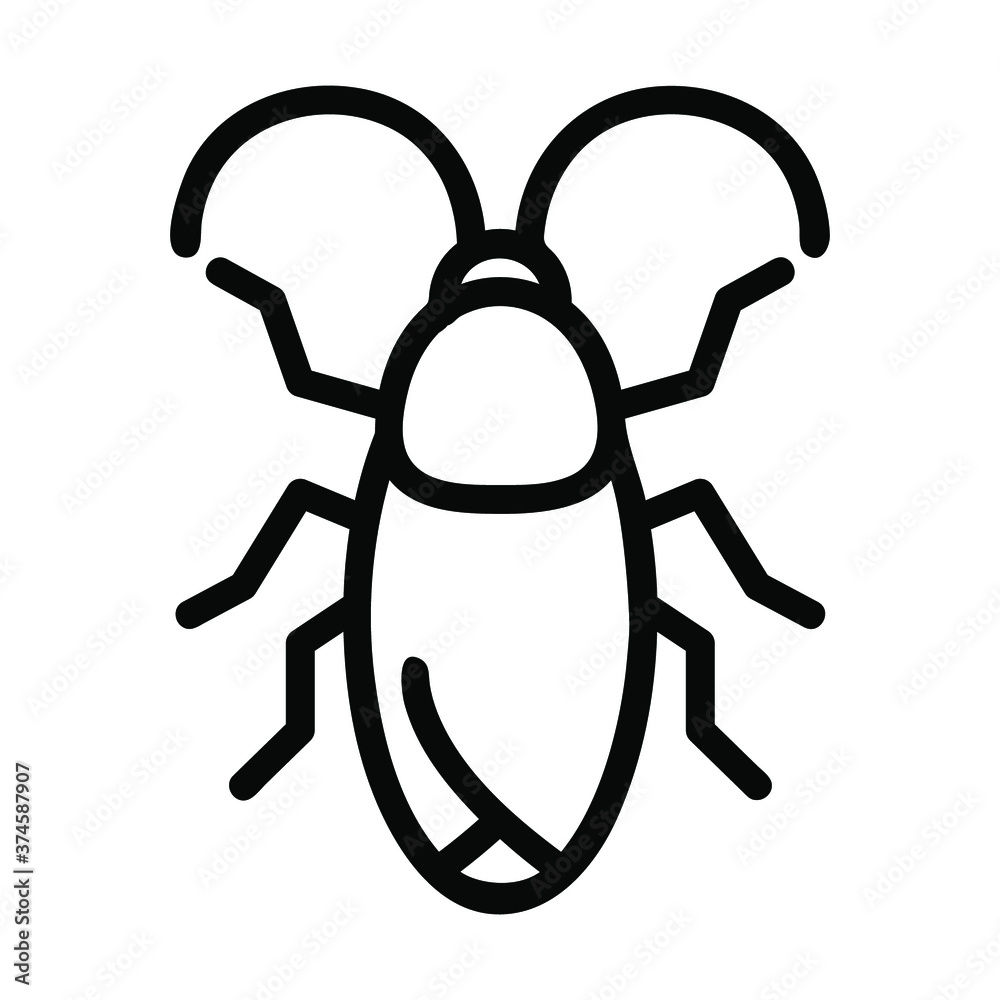 cockroach icon or logo in outline
cockroach icon or logo in outline