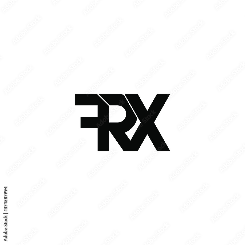 frx letter original monogram logo design frx letter original monogram logo design