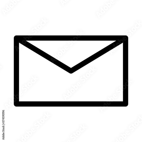 Email, mail contacting, communication Web Icon isolated on white background EPS Vector
