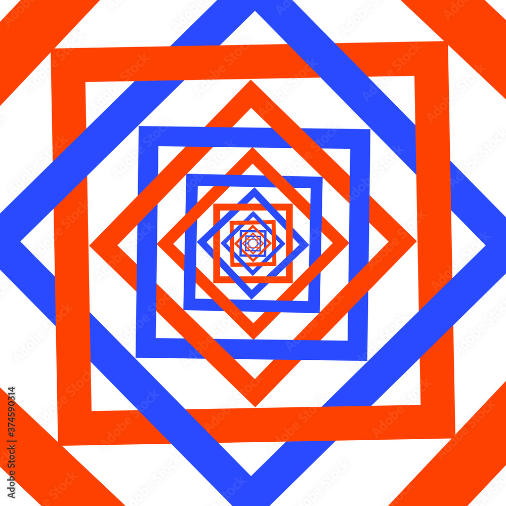 Simple line geometric art graphic design, red and blue line simple Geometrical art illustration. Simple line geometric art graphic design, red and blue line simple Geometrical art illustration.