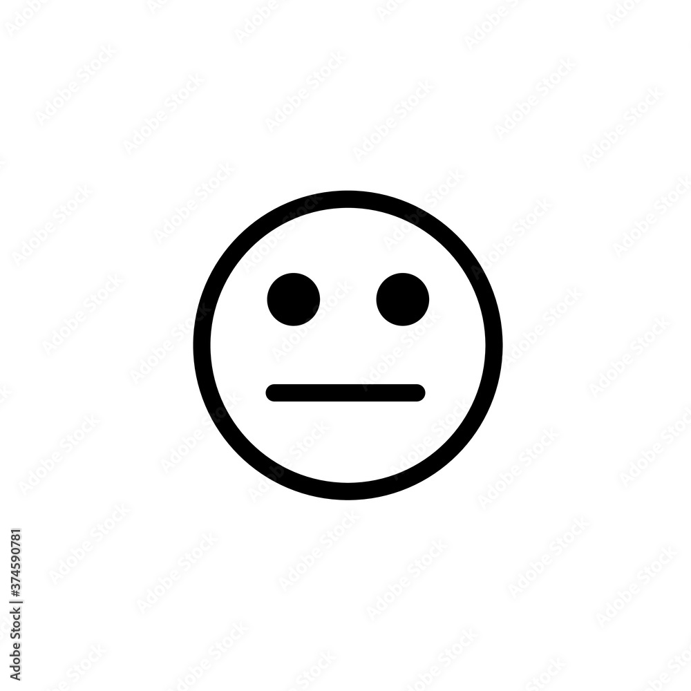 Fototapeta premium Face expression emoji isolated on white background EPS Vector