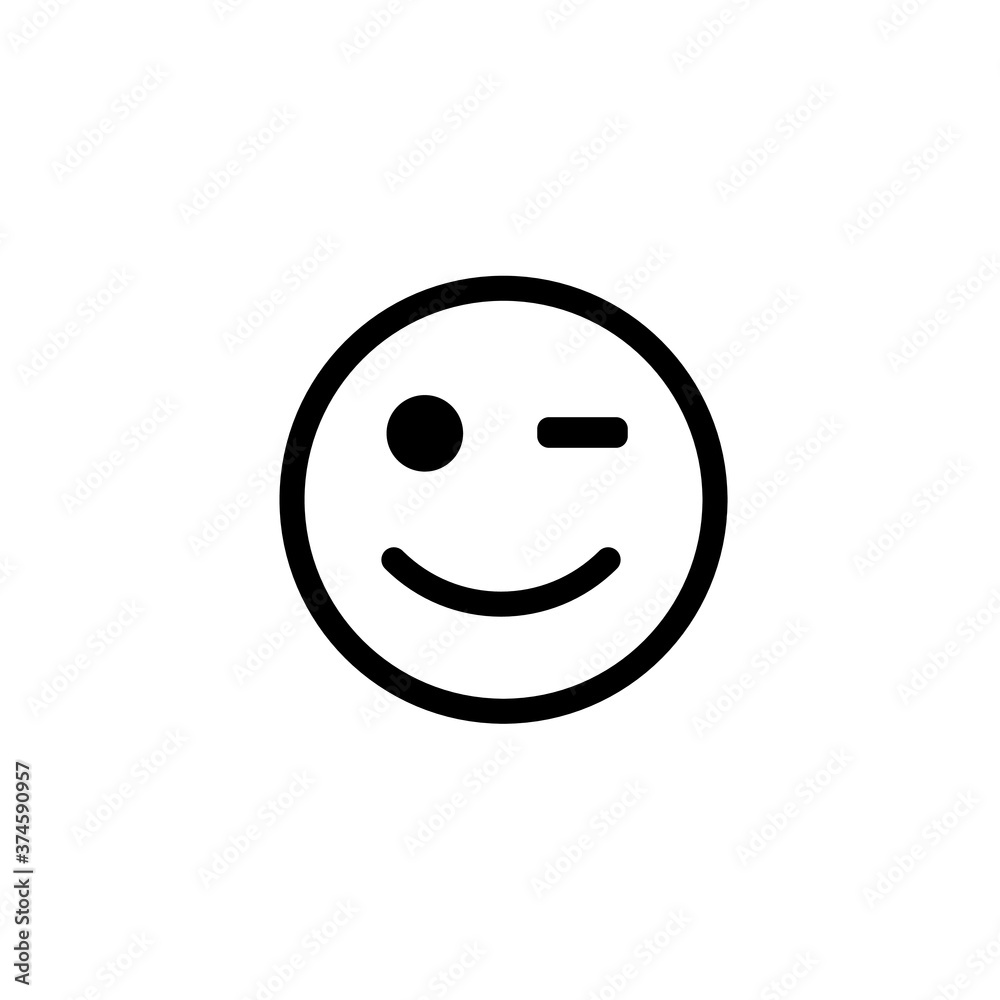 Fototapeta premium Face expression emoji isolated on white background EPS Vector