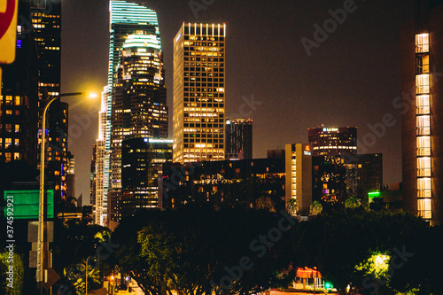 Photography downtown City of Angels at night